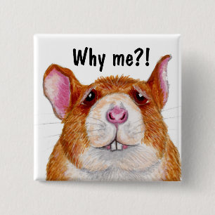 warum ich?! Ratten-Abzeichen Button