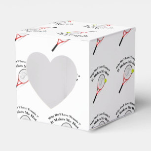 Warum ich Tennis Liebe. Es macht mich heiß Geschenkschachtel