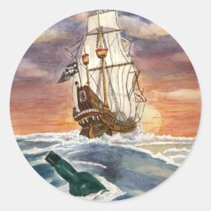 Warum ist der Rum verschwunden? Runder Aufkleber