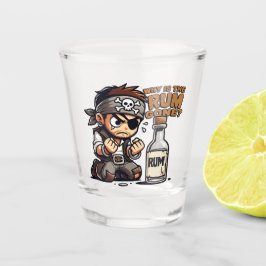 Warum ist der Rum verschwunden? Schnapsglas