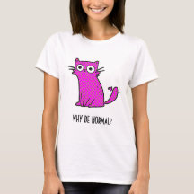 Warum ist die Katze trendy humorvoll pink?