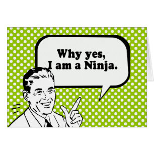 WARUM JA, ICH EIN NINJA. BIN