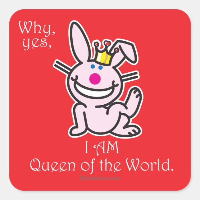 Warum Ja Quadratischer Aufkleber (Vorderseite)