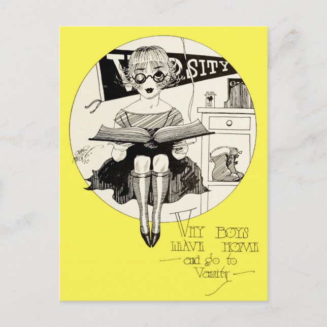 Warum Jungen Zuhause Verlassen haben und sich in d Postkarte (Vorderseite)