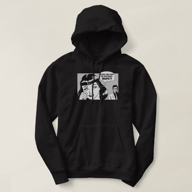 Warum kann mein Freund Skate Classic nicht Hoodie (Design vorne)