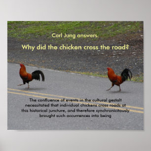 Warum kreuzte das Huhn? (klein) - Plakat