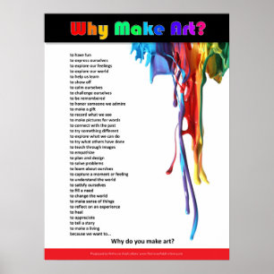 Warum Kunst machen? Poster