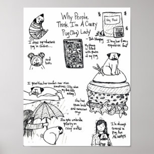 Warum Leute mich denken, sind eine verrückte Poster