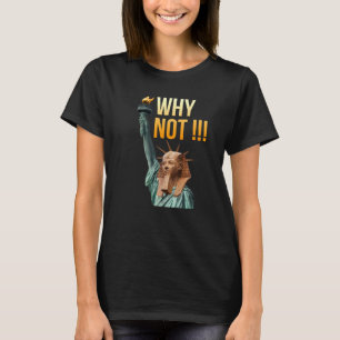 Warum nicht Coole Freiheitssphinx-Illustration T-Shirt