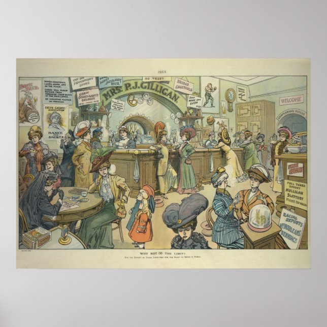 "Warum nicht die Grenze überschreiten?" (1909) Poster (Vorne)