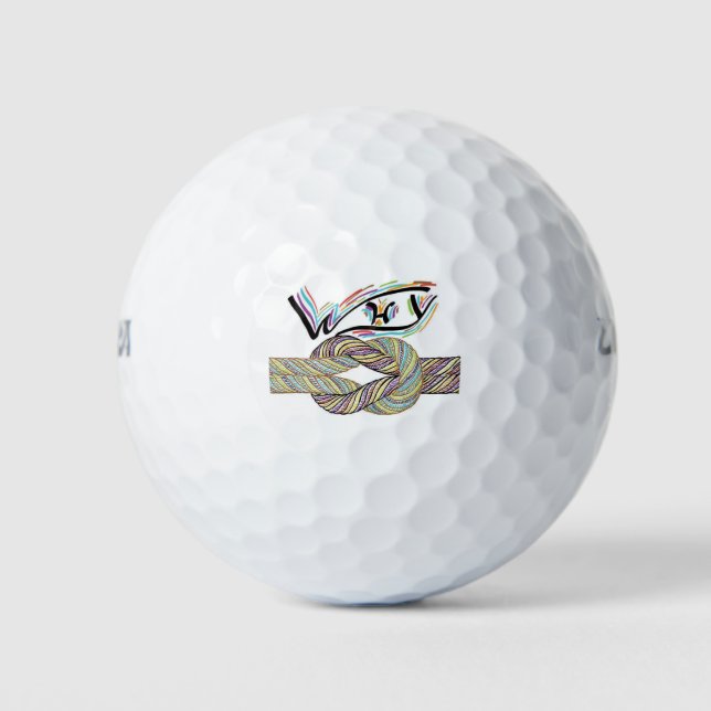 "Warum nicht?" ist eine unbegrenzte Anzahl von Gol Golfball (Vorderseite)