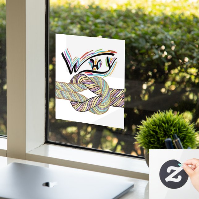 "Warum nicht" ist grenzenlos für Windows-Decals/Kl Fensteraufkleber (Büro)