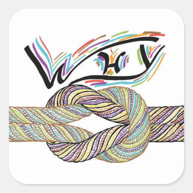 "Warum nicht?" ist grenzenlose Aufkleber (Vorderseite)