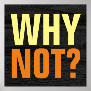 Warum nicht Möglichkeiten Inspiration graues Holz Poster