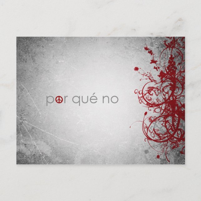 Warum nicht Ruhe - spanische Postkarte (Vorderseite)