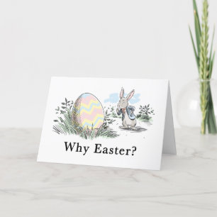 Warum Ostern? Weihnachtskarte Feiertagskarte