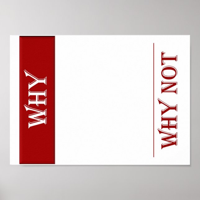 WARUM POSTER (Vorne)