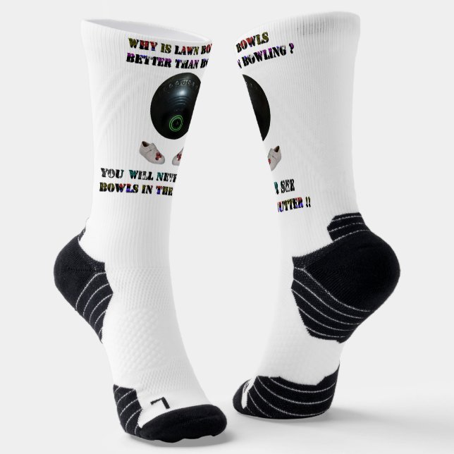 Warum sind die Rasenbögen besser als der Bowling? Socken (Gewinkelt)