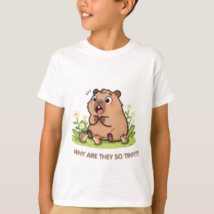 Warum sind sie so winzig Capybara & Friends Kinder T-Shirt