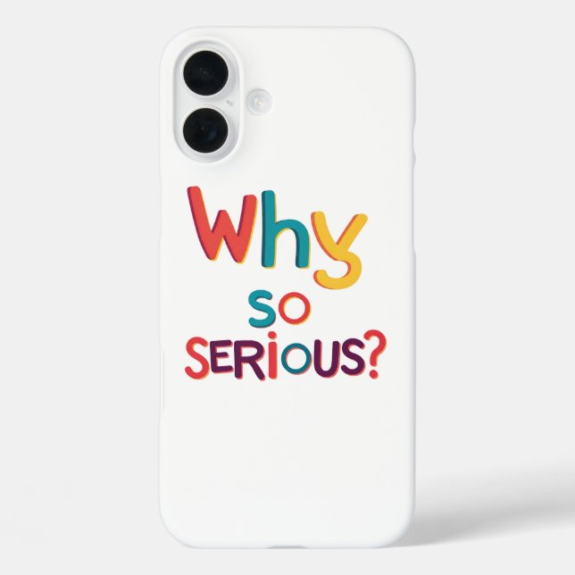 Warum so ernst? Case-Mate iPhone hülle (Rückseite)