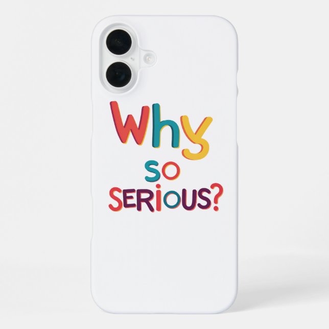 Warum so ernst? iPhone hülle (Rückseite)