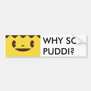 WARUM SO PUDDI? AUTOAUFKLEBER