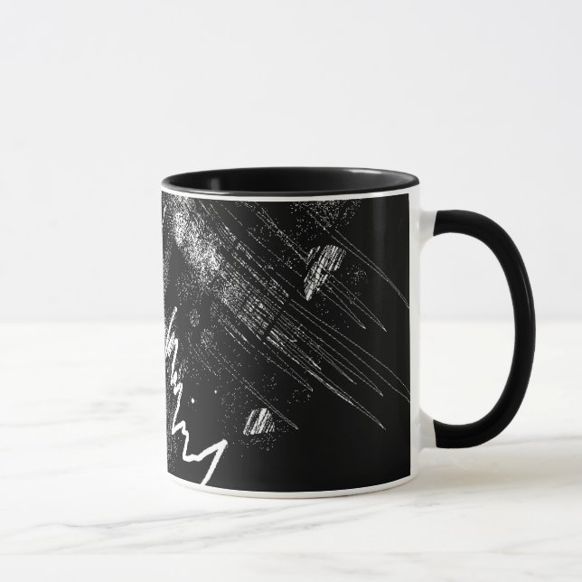 "Warum so traurig?"-Tasse Tasse (Rechts)