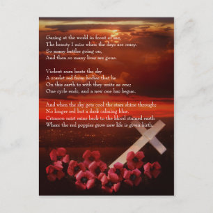 Warum Sonnenuntergänge rot sind Postkarte