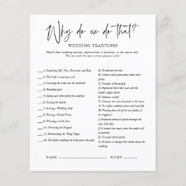 Warum tun wir das? | Brautparty Game