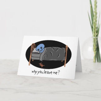 warum verlassen Sie mich? Karte