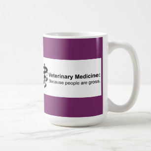 Warum Veterinärmedizin? 15 Unze. Pinkfarbene Tasse