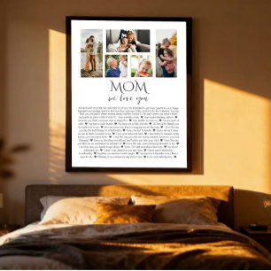 Warum wir dich lieben, Mama   Benutzerdefinierte F Poster