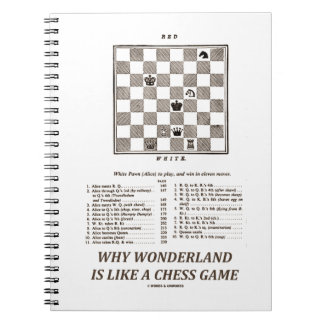 Warum Wonderland wie ein Schachspiel ist (Preface) Notizblock