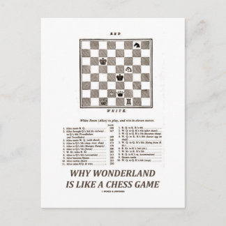Warum Wonderland wie ein Schachspiel ist (Preface) Postkarte