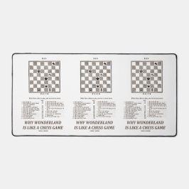Warum Wonderland wie ein Schachspiel ist (Preface) Schreibtischunterlage