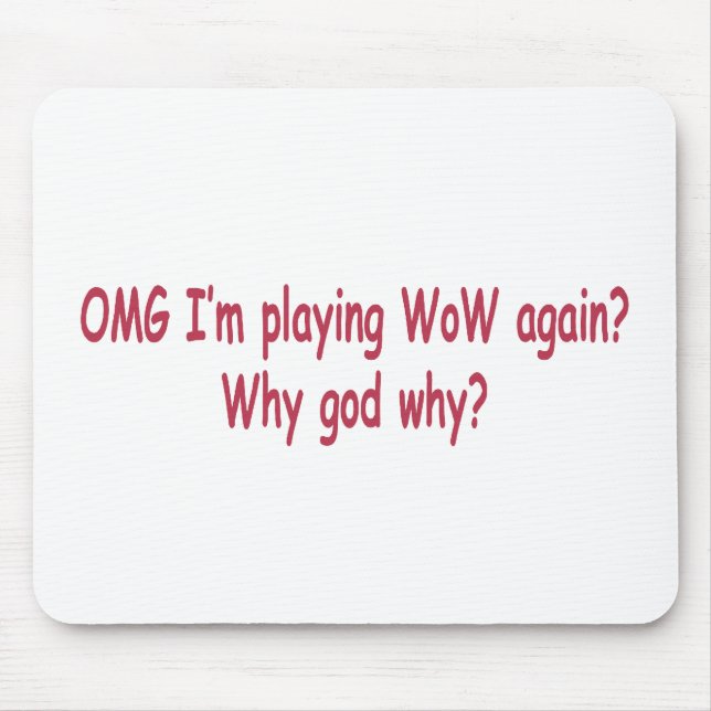 warum wow mousepad (Vorne)
