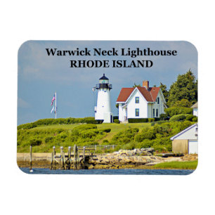 Warwick Neck Lighthouse, Rhode Island Foto Magnet