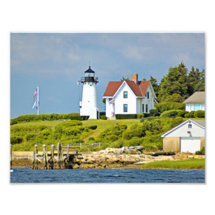 Warwick Neck Lighthouse, Rhode Island Foto Print