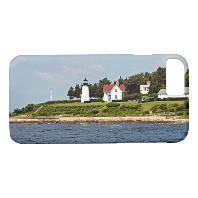 Warwick Neck Lighthouse, Rhode Island iPhone Case (Rückseite (Horizontal))