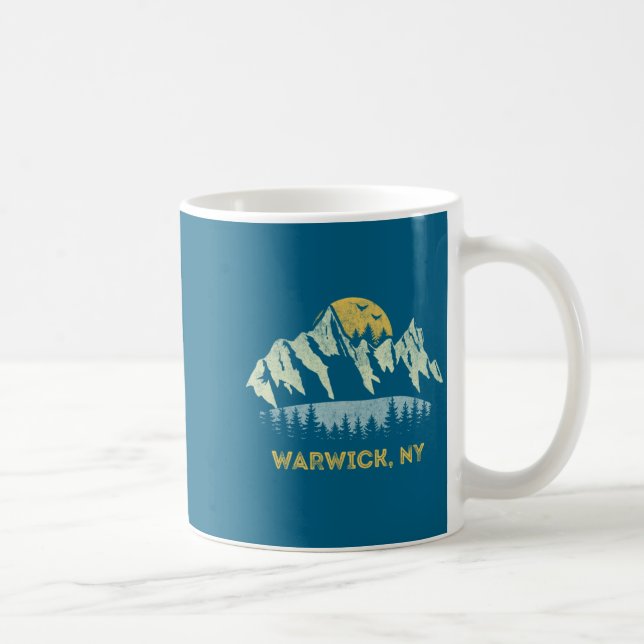 Warwick New York Mountain Sunset Sunrise Ny  Kaffeetasse (Rechts)