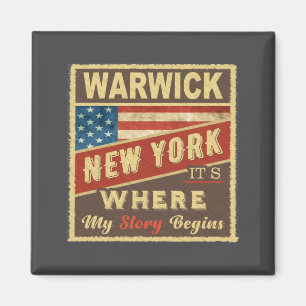 Warwick Ny Hier beginnt meine Geschichte Magnet