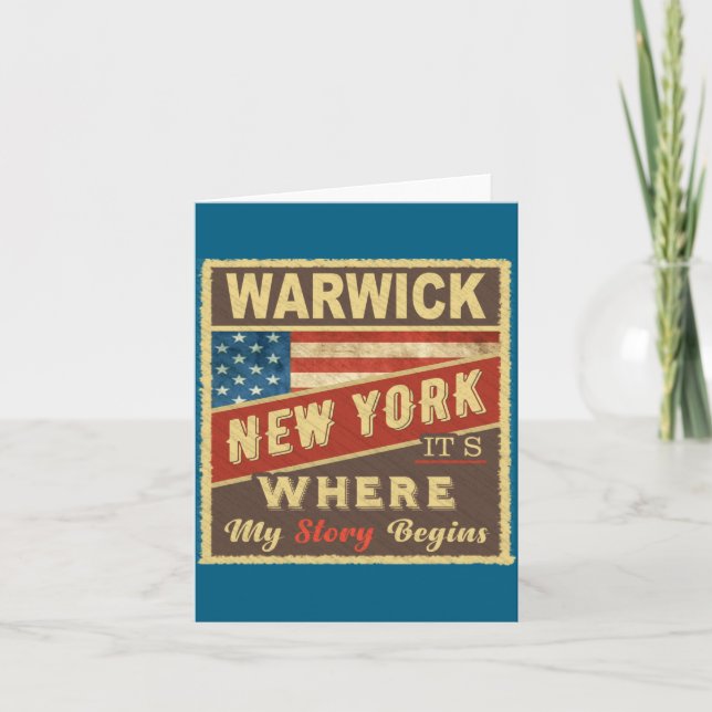 Warwick Ny Its Where My Story Begins  Karte (Vorderseite)