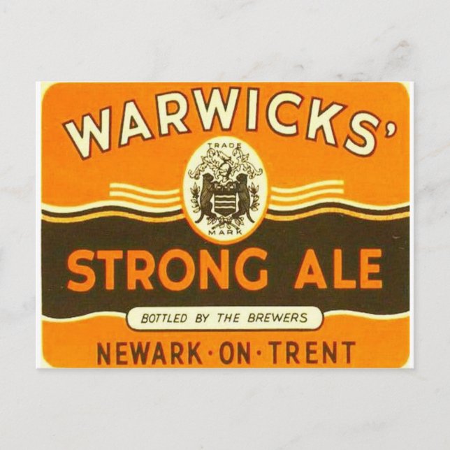 Warwick Strong Ale Postkarte (Vorderseite)