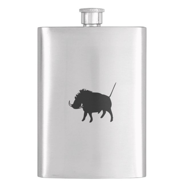 Warzen-Schwein  Flachmann (Vorderseite)