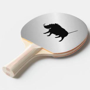 Warzen-Wildschwein Silber Tischtennis Schläger