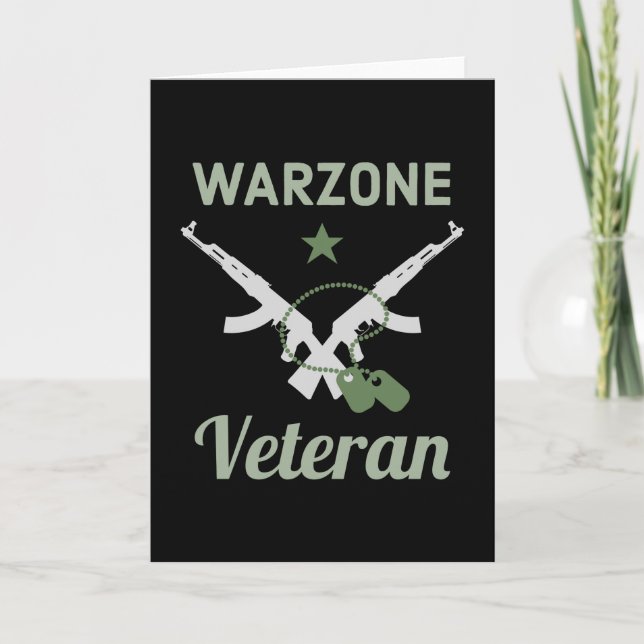 Warzone Veteran Gaming Verdansk Gamer Karte (Vorderseite)