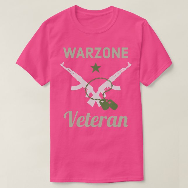 Warzone Veteran Gaming Verdansk Gamer T-Shirt (Design vorne)