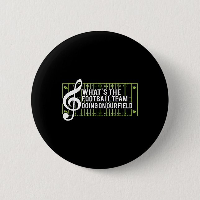 Was39s das Fußballteam auf unserem Feld macht Button (Vorderseite)