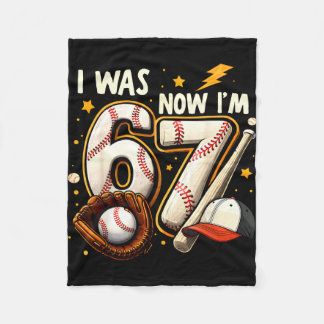 Was 6 7 birthday boy baseball funny 6 7 meme kids fleecedecke