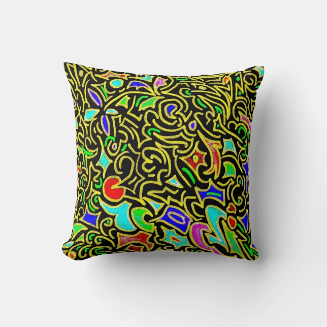 Was Abstrakt Kissen (Vorderseite)